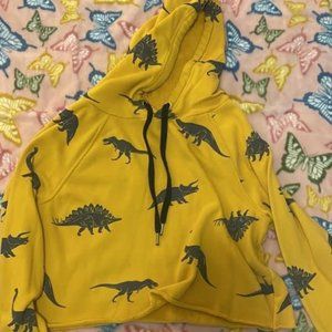 Dino Crop Hoodie, M